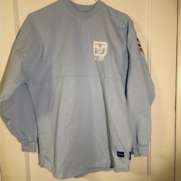 Disney Adults Spirit Jersey Blue Magic Kingdom Characters - Picture 4 of 5